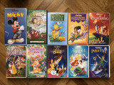 10 buc Casete VHS cu Desene Animate in Limba Germana Video Format PAL, Disney