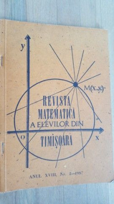 Revista matematica a elevilor din Timisoara foto