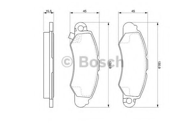 Set placute frana,frana disc SUZUKI SWIFT II Hatchback (EA, MA) (1989 - 2005) BOSCH 0 986 424 804