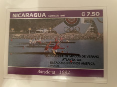 nicaragua jocurile olimpice 1996 SUA Atlanta Timbre sport nestampilate MNH foto