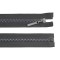 Fermoar plastic detasabil, efect curcubeu, lungime 70 cm, Gri