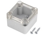 Carcasă Universală Gri ABS 49mm x 51mm x 36mm cu Garnitură