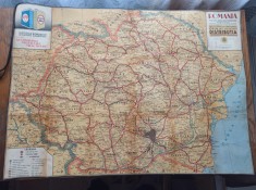 HARTA ROMANIA MARE, CCA 1925 --- 82 * 59 CM