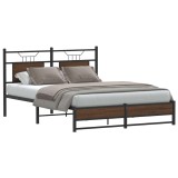 Cumpara ieftin Cadru pat fără saltea stejar maro, 140x190 cm, lemn prelucrat