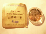 Moneda 10 Euro 1998 Germania in caseta , cu certificat garantie , proof, Europa