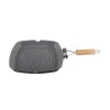 Tigaie grill Zilan, 24 x 24 cm, aluminiu, interior granit, Gri