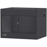 PawHut Terariu pentru Reptile din lemn OSB, uşă din sticlă securizată, &icirc;ncuietoare de siguranţă şi capac detaşabil, 60x45x45cm, Negru | Aosom Romania