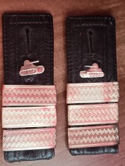 C1 CO 3 - Grade militare - pentru haina haina piele - comunism RSR - plutonier adjutant tancuri