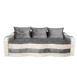 Canapea Extensibila Simona, 225x74x100 Cm, Gri, Crem