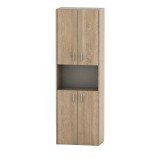 Cumpara ieftin Dulap 4 usi pal stejar sonoma Tempo 57x34x175 cm