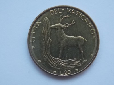 20 LIRE 1977 VATICAN foto