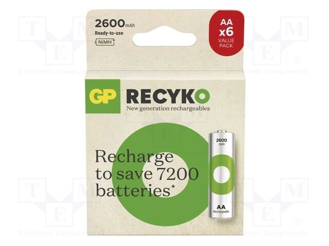 Acumul: Ni-MH AA 1,2V 2600mAh ReCyko blister Ready2Use 6buc.
