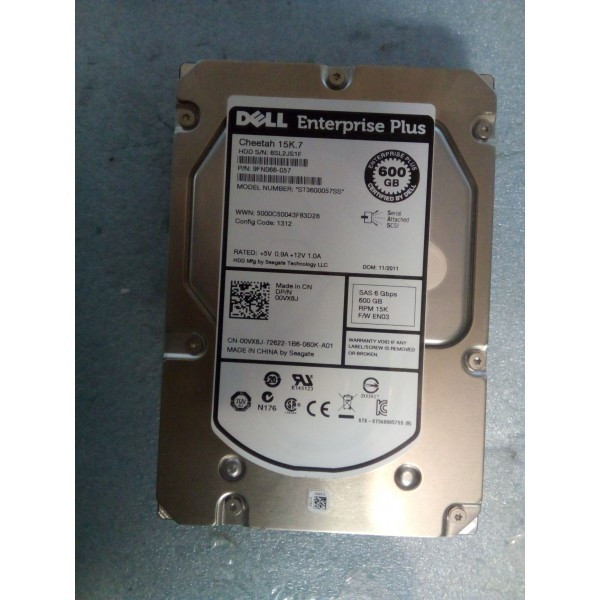 Hard Disk Server Netestat Dell 600gb, model ST3600057SS