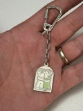 BRELOC CHEI ARGINT 925 - Sarutul - Uno A Erre + Email - Vintage !