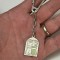 BRELOC CHEI ARGINT 925 - Sarutul - Uno A Erre + Email - Vintage !