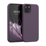 Husa Kwmobile pentru Apple iPhone 13, Mov inchis, Silicon, KWM000013OV090C, Carcasa