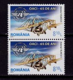 Cumpara ieftin RO 2010 , LP 1859 ,&quot;OACI 65 ani de Aviatie civila &quot; -serie pereche V , MNH
