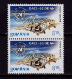 Cumpara ieftin RO 2010 , LP 1859 ,&quot;OACI 65 ani de Aviatie civila &quot; -serie pereche V , MNH, Nestampilat