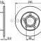 Disc frana AUDI A6 (4A, C4) (1994 - 1997) BOSCH 0 986 478 132