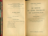 Le destin de Lord Thomson of Cardington - Pricesse Bibesco- semnatura olografa