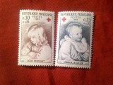 Serie 2 valori Franta 1965 Crucea Rosie - Ajutor pt copii