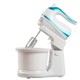 Mixer cu bol 2 in 1 Oliver Voltz, 500 W, 5 viteze + Turbo, 2 x 2 amestecatoare, Albastru