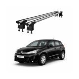Set bare transversale aluminiu cu prindere in puncte fixe compatibile Citroen C4 2004-2010 negre sau argintii Cod: 120101 Kit 201
