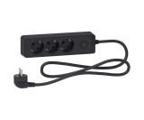 Prelungitor 3x2P+E +intrerupator cablu 1,5m antracit Schneider ST9431B