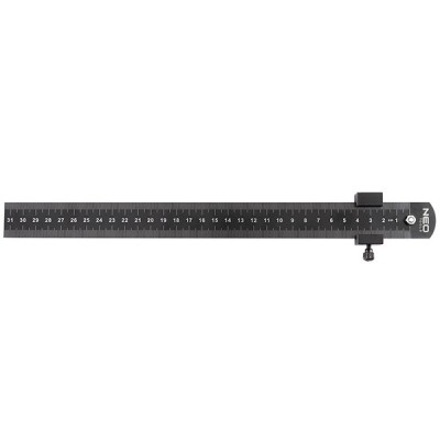 Rigla 30 cm cu limitator NEO TOOLS 72-200 HardWork ToolsRange foto