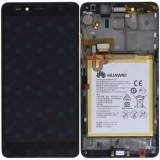 Huawei Honor 5X (KIW-L21) Capac frontal al modulului de afișare + LCD + digitizer + baterie gri 02350PVL