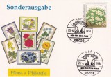 FILATELIE TEMATICA - PLIC GERMANIA TEMATICA FLORA FLORI, Stampilat