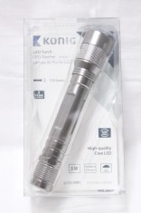 Lanterna LED Cree 3W 150 lumeni aliaj aluminiu focalizare IPX5 2xAA