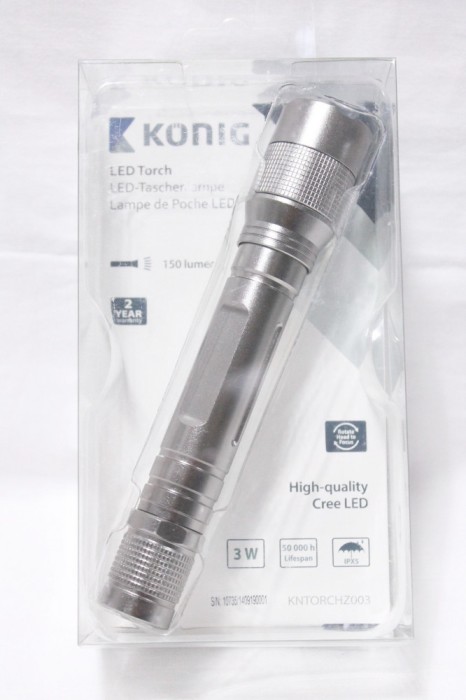Lanterna LED Cree 3W 150 lumeni aliaj aluminiu focalizare IPX5 2xAA