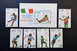 Cuba 1990 - Seria Completă + Coliță Filatelică &bdquo;Campionatul Mondial de Fotbal Italia '90&rdquo; Neștampilat - Cod: -SW13