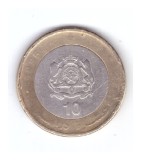 Moneda Maroc 10 dirhams 1995, circulata, uzata, curata