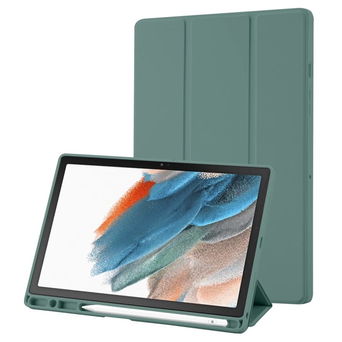 Techsuit - Flex Trifold (with Pencil Holder) - Samsung Galaxy Tab A8 10.5 (2021) - Green