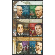 Moldova 2018 Mi 1072/74 + label MNH - Personalitati, Regele Mihai s+v