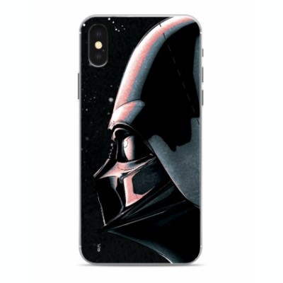 Husa Capac TPU / Glass, DARTH VADER 017 , Apple iPhone 7/8 cu Licenta, Negru Blister foto