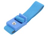Bratara ESD ANTISTAT Antialergica Albastra 1k&Omega; Conector Clichet 4mm EN 61340-5-5