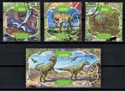 GABON 2020 - Dinozauri / serie completa foto