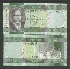 SOUTH SUDAN / SUDANUL de SUD 1 POUND 2011 UNC [1] P- 5 , necirculata foto