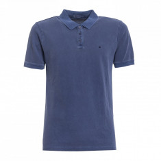 Tricou polo Calvin Klein Jeans Pedro 3 Twilight Blue, Slim Fit, culoare Albastru, marime M foto