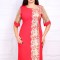 Rochie de Ocazie Sofina Rosu Auriu - 46Marimea