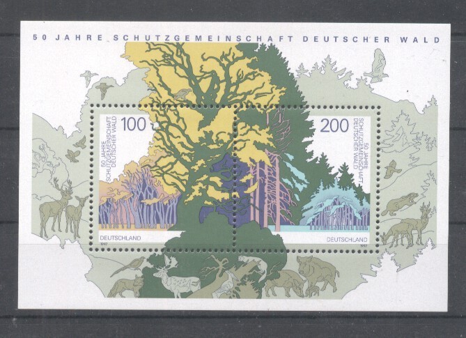 Germany Bundes 1997 Forests perf. sheet Mi.B38 MNH DA.200