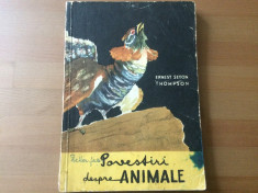 povestiri despre animale ernest thomson seton carte editura tineretului 1965 RPR foto