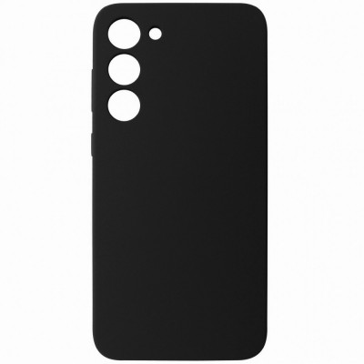 Husa tip capac spate silicon TPU Matte neagra pentru Samsung Galaxy S23+ 5G foto