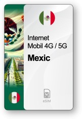 eSIM Internet Mexic, valabil 30 zile, trafic 3 GB, Standard foto