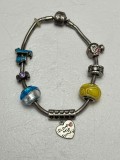 BRATARA ARGINT 925 - SOUFEEL + 7 Sharmuri - 20cm - 35g. - Stil Pandora !