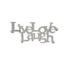 Suport chei Live Love Laugh Alb