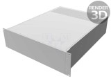Carcasă stand de montare rack 19&quot;, 3U, aluminiu, HAMMOND